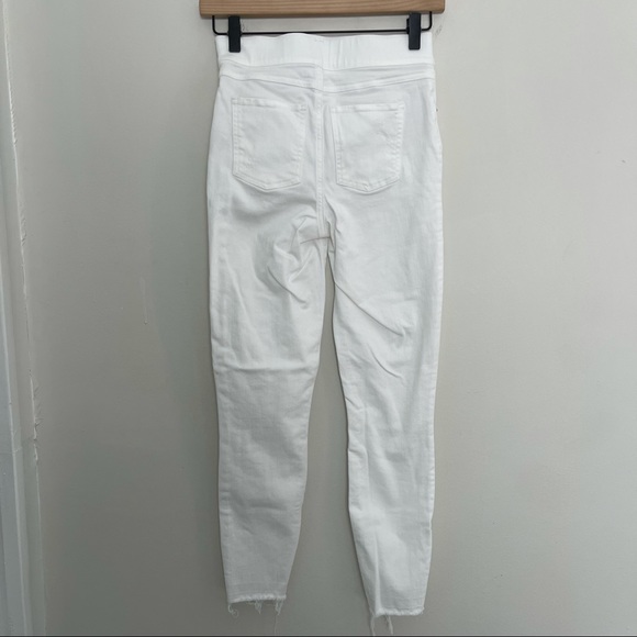 SPANX- Distressed Ankle Skinny Jeans White - Picture 8 of 11